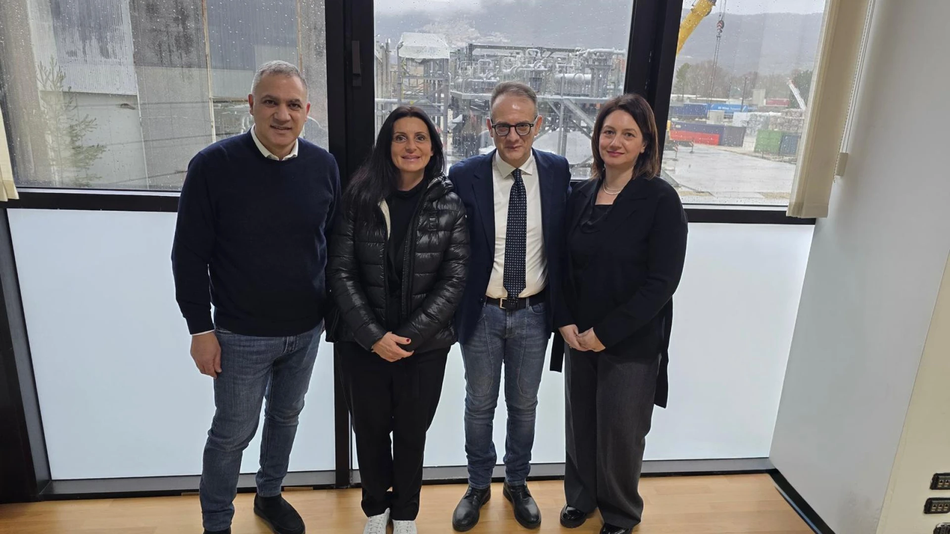 Il Vice Ministro dell’Ambiente e della sicurezza energetica Gava in visita questa mattina presso la RES Spa di Pettoranello del Molise.